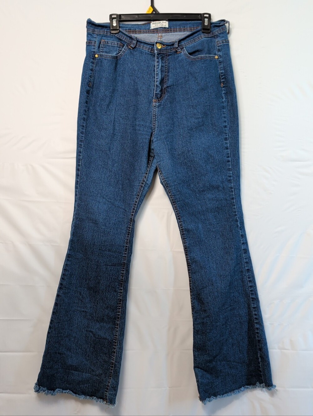 Jolie And Joy Plus Size 18 Flare Jeans Medium Wash Boho Cowgirl Western Gothic